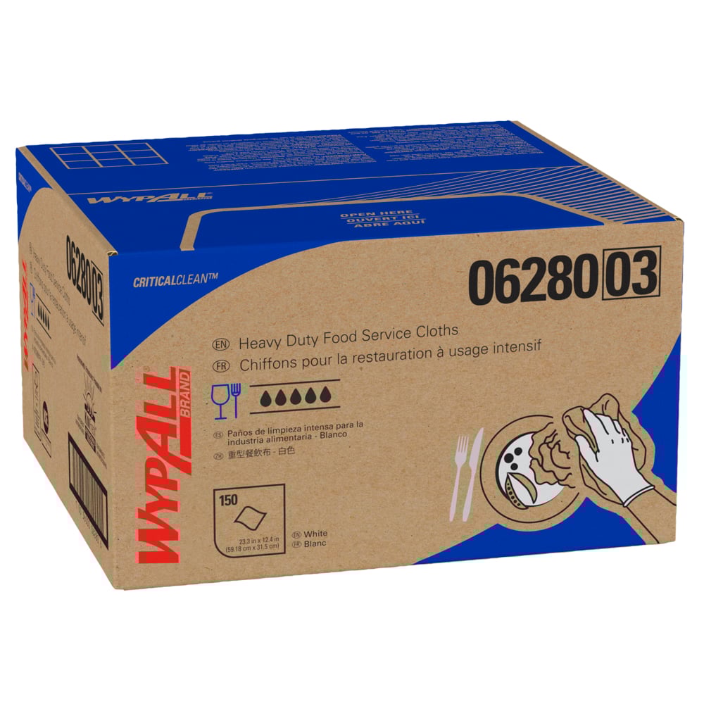06280 WypAll® X80 餐飲專用擦拭布