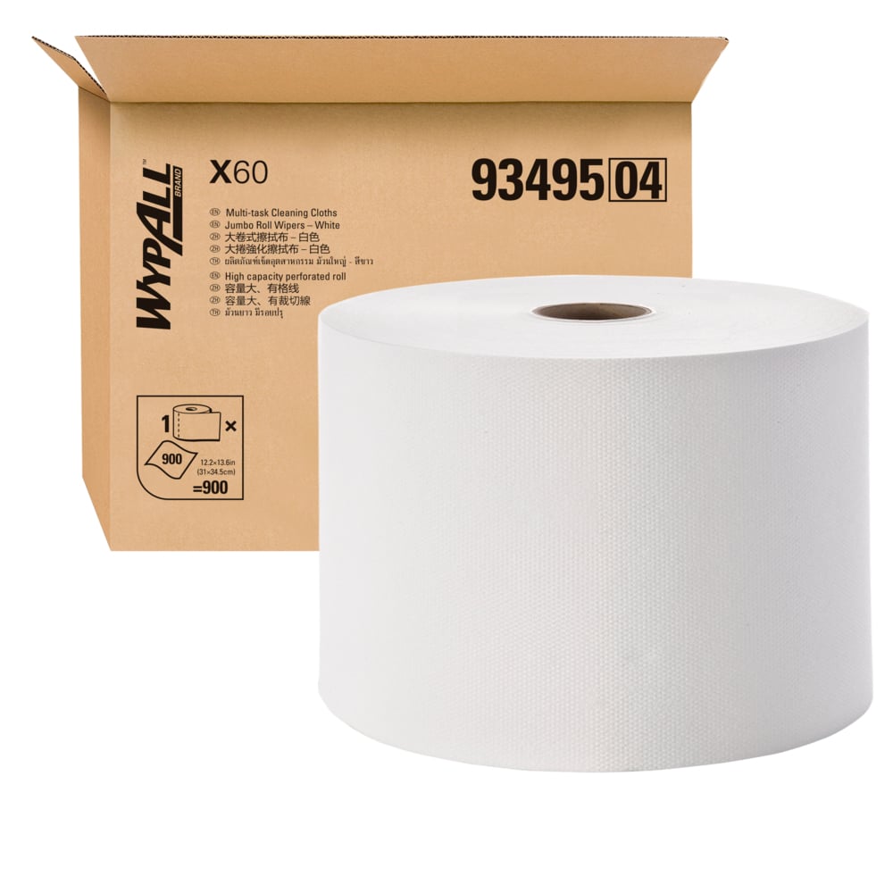 93495WYPALL* X60 大捲強化擦拭布(900張/1捲)