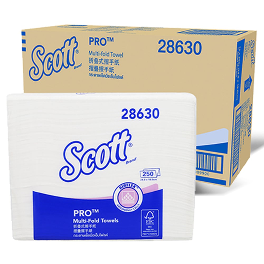 28630 SCOTT® 可麗舒® 特殊鎖水強韌擦手紙
